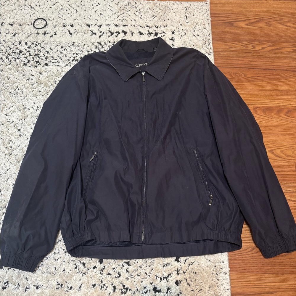 St. John's Bay Men's Navy Windbreaker